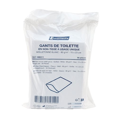Gants de toilette jetables